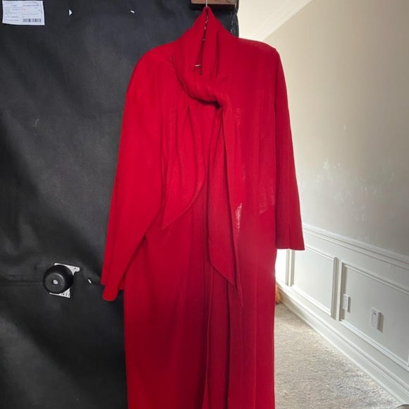 VINTAGE LADIES KNIT LONG JACKET/COAT/CARDIGAN. - Picture 1 of 4